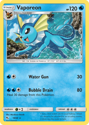 Vaporeon - Hidden Fates - 18/68