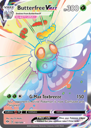 Butterfree VMAX - Darkness Ablaze - 190/189