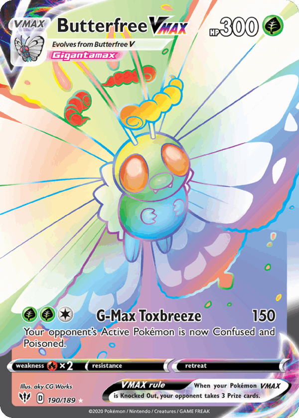 Butterfree VMAX - Darkness Ablaze - 190/189