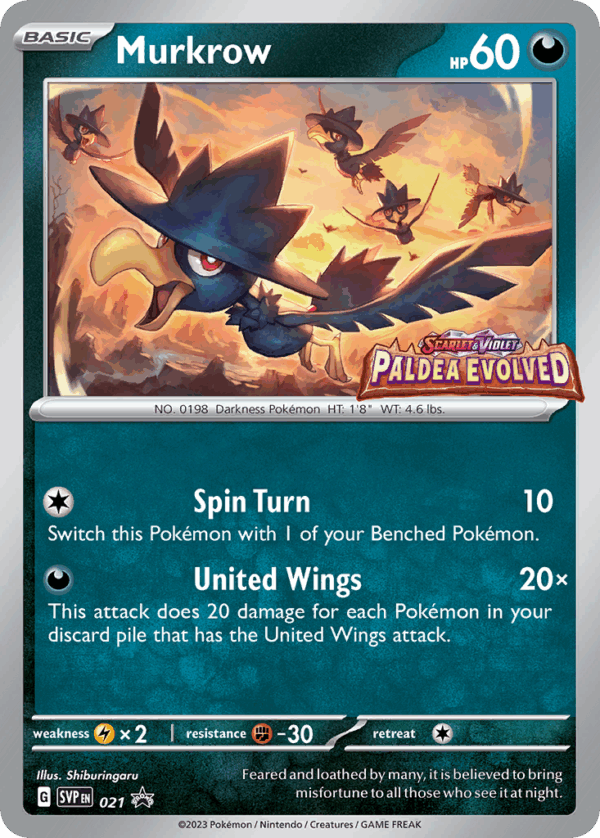 Murkrow - Scarlet & Violet Black Star Promos - SVP 021