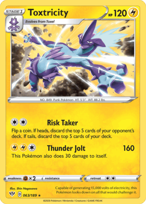 Toxtricity - Darkness Ablaze - 63/189 (Holo)