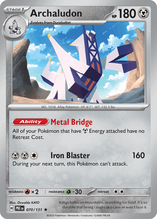Archaludon - Prismatic Evolutions - 70/131 (Poke Ball Reverse Holo)