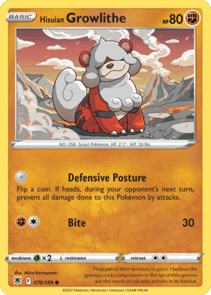 Hisuian Growlithe - Astral Radiance - 70/189 (Holo)