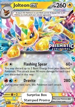 Jolteon ex - Prismatic Evolutions - 030/131 (Stamped Promo)