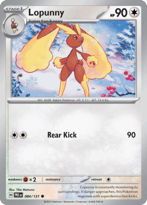 Lopunny - Prismatic Evolutions - 84/131 (Master Ball Reverse Holo)