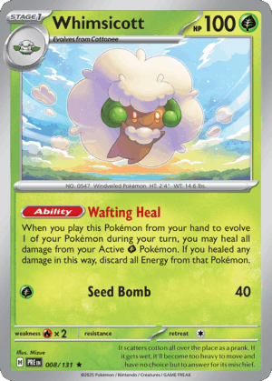 Whimsicott - Prismatic Evolutions - 8/131 (Poke Ball Reverse Holo)