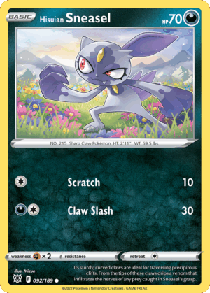 Hisuian Sneasel - Astral Radiance - 92/189 (Holo)