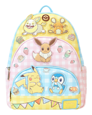 Loungefly - Pokemon Cafe Triple Pocket Backpack