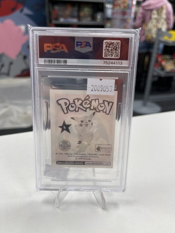 Pokémon Merlin Charizard Sticker - PSA 8 - Image 2