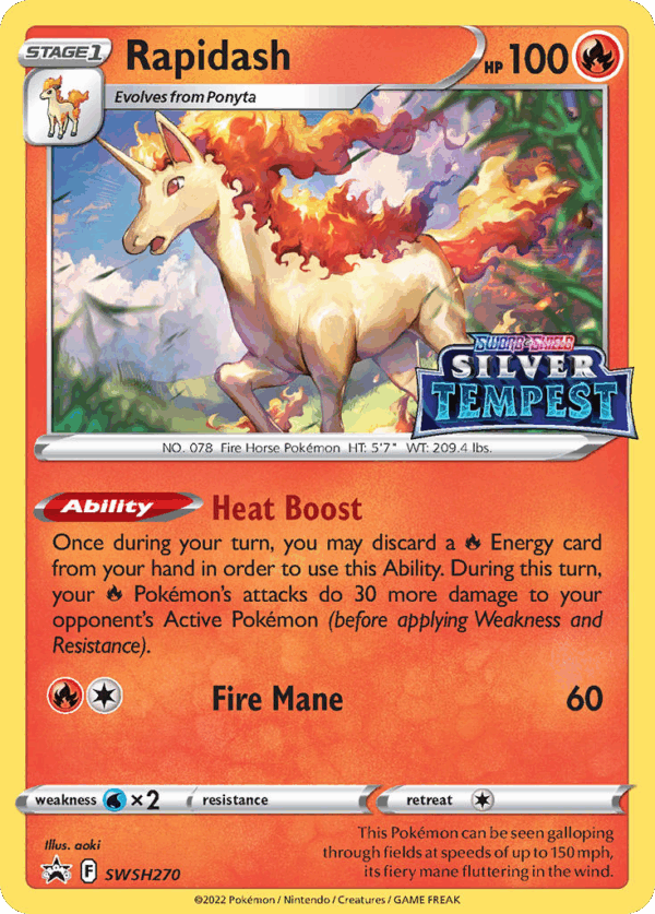 Rapidash - SWSH Black Star Promos - SWSH270/307