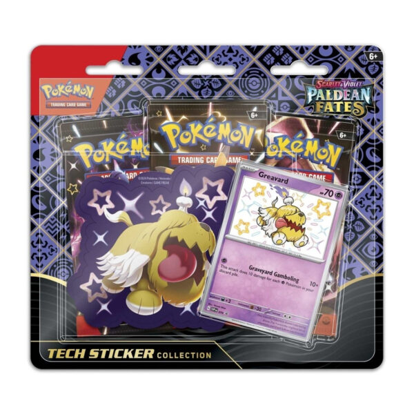 Pokémon TCG Scarlet & Violet Paldean Fates Tech Sticker Collection - Fidough & Greavard & Maschiff - Image 2