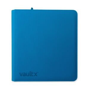 Vault X Exo-Tec 12-Pocket Zip Binder - Neon Blue
