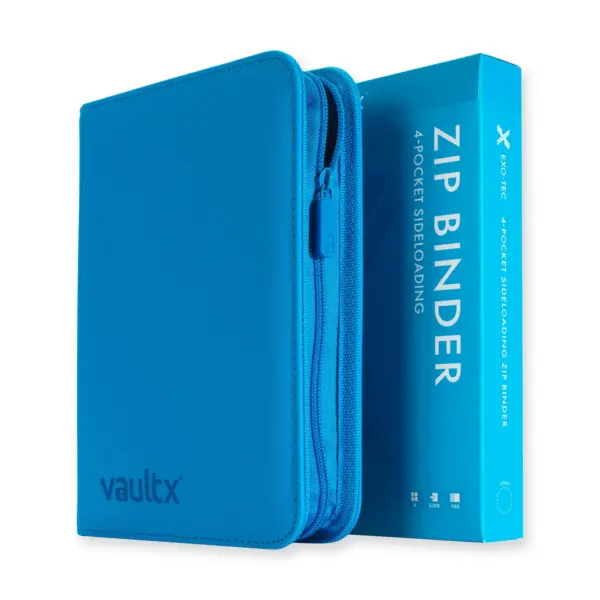 Vault X Exo-Tec 4-Pocket Zip Binder - Neon Blue - Image 2