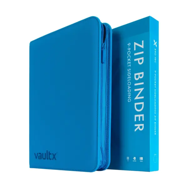 Vault X Exo-Tec 9-Pocket Zip Binder - Neon Blue - Image 2
