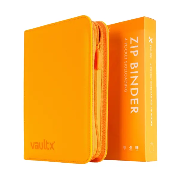 Vault X Exo-Tec 4-Pocket Zip Binder - Neon Orange - Image 2