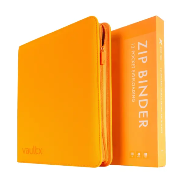 Vault X Exo-Tec 12-Pocket Zip Binder - Neon Orange - Image 2