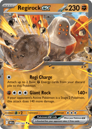 Regirock ex - Destined Rivals - 101/182