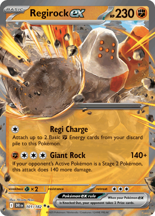 Regirock ex - Destined Rivals - 101/182
