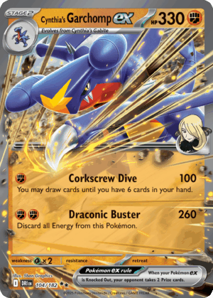 Cynthia's Garchomp ex - Destined Rivals - 104/182