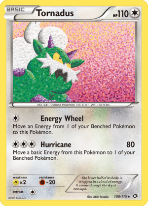 Tornadus - Legendary Treasures - 108/113 - Holo (MP)