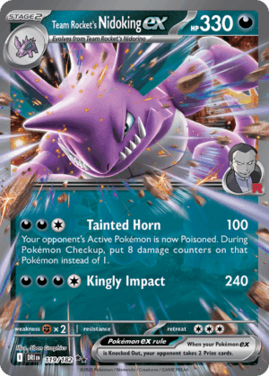 Team Rocket's Nidoking ex - Destined Rivals - 119/182