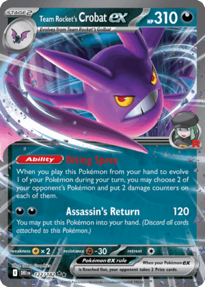Team Rocket's Crobat ex - Destined Rivals - 122/182