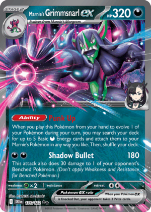 Marnie's Grimmsnarl ex - Destined Rivals - 136/182
