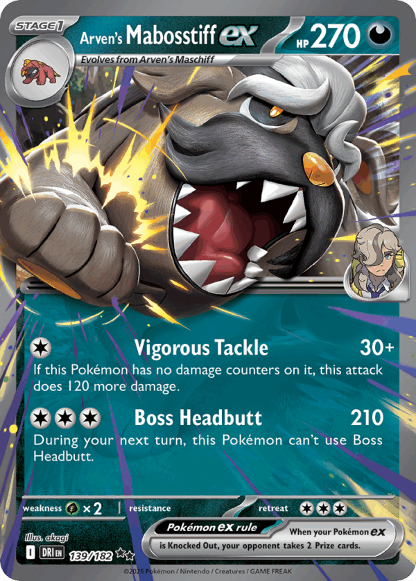 Arven's Mabosstiff ex - Destined Rivals - 139/182