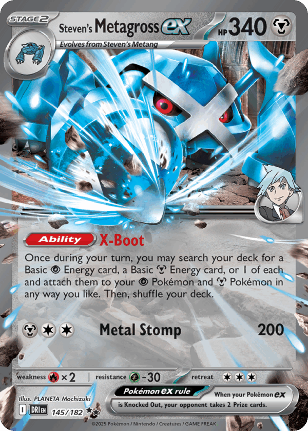 Steven's Metagross ex - Destined Rivals - 145/182