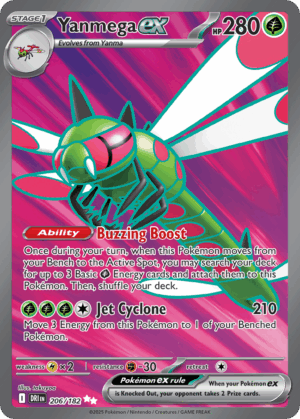 Yanmega ex - Destined Rivals - 206/182
