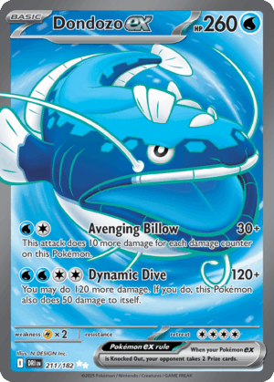 Dondozo ex - Destined Rivals - 211/182