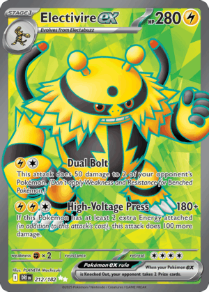 Electivire ex - Destined Rivals - 212/182