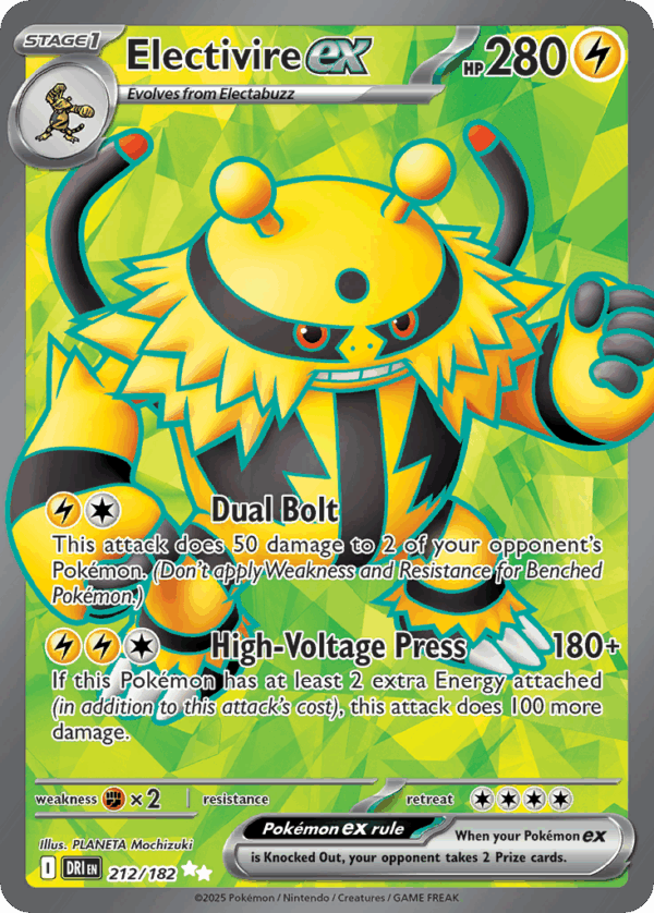 Electivire ex - Destined Rivals - 212/182