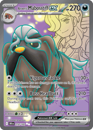 Arven's Mabosstiff ex - Destined Rivals - 218/182