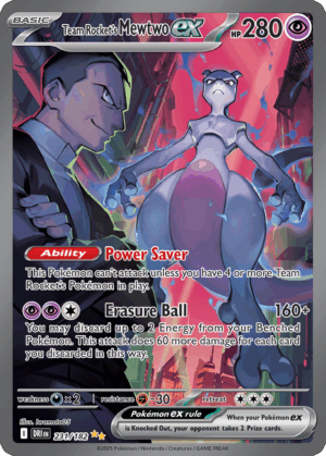Team Rocket's Mewtwo ex - Destined Rivals - 231/182
