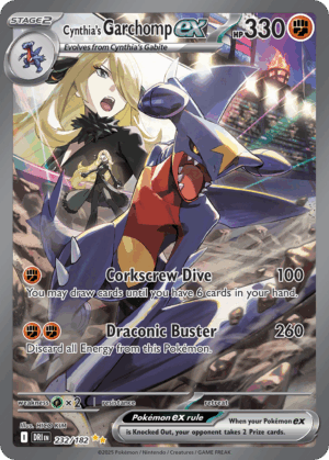 Cynthia's Garchomp ex - Destined Rivals - 232/182