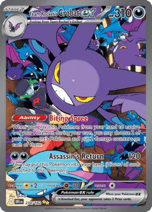 Team Rocket's Crobat ex - Destined Rivals - 234/182