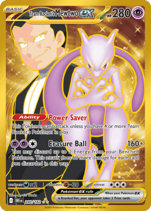 Team Rocket's Mewtwo ex - Destined Rivals - 240/182