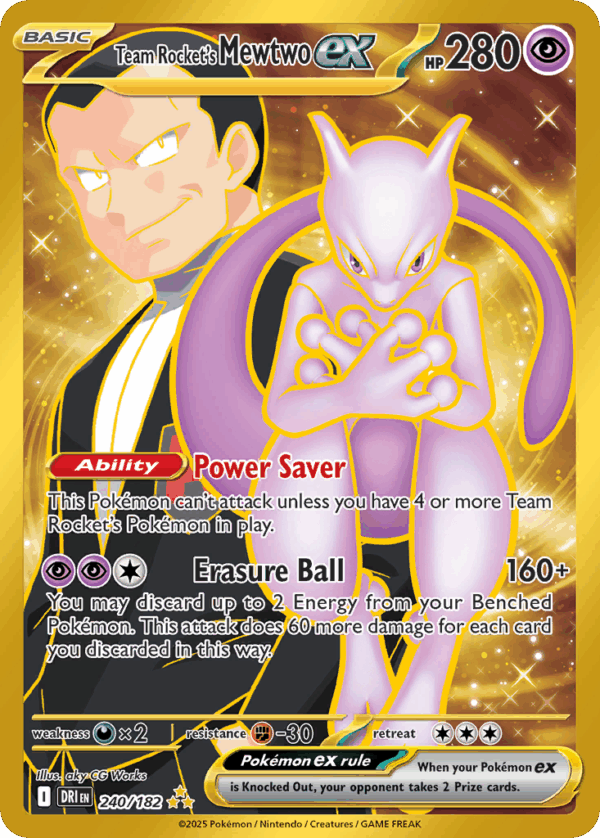 Team Rocket's Mewtwo ex - Destined Rivals - 240/182
