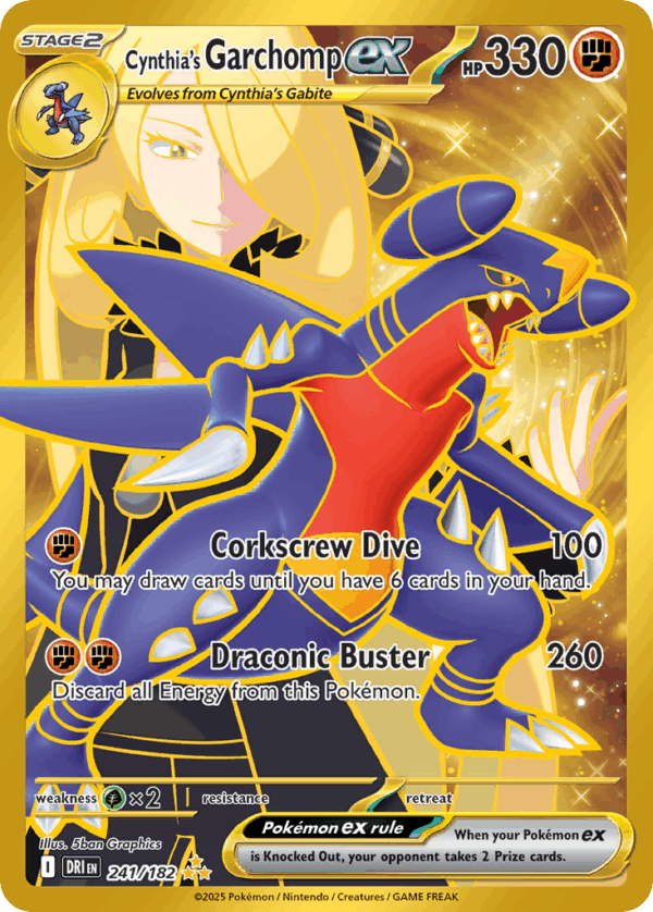 Cynthia's Garchomp ex - Destined Rivals - 241/182