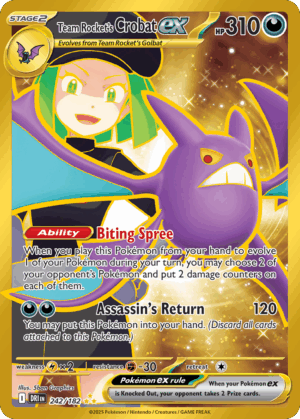 Team Rocket's Crobat ex - Destined Rivals - 242/182