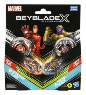 Beyblade X Marvel Dual Pack - Iron Man 4-80B vs Thanos 4-60P