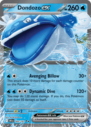 Dondozo ex - Destined Rivals - 066/182