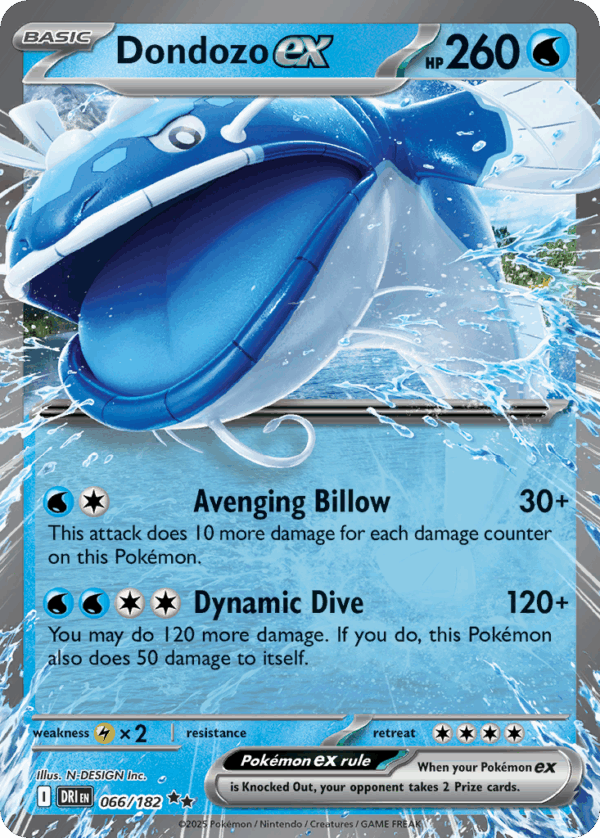 Dondozo ex - Destined Rivals - 066/182