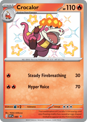 Crocalor - Scarlet & Violet Black Star Promos - SVP 080 (Unsealed)