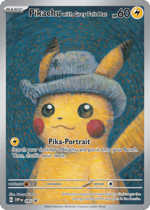 Pikachu with Grey Felt Hat - Scarlet & Violet Black Star Promos - 085 (Sealed)