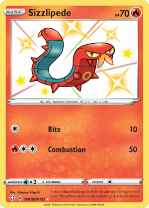 Sizzlipede - Shining Fates Shiny Vault - SV018/122