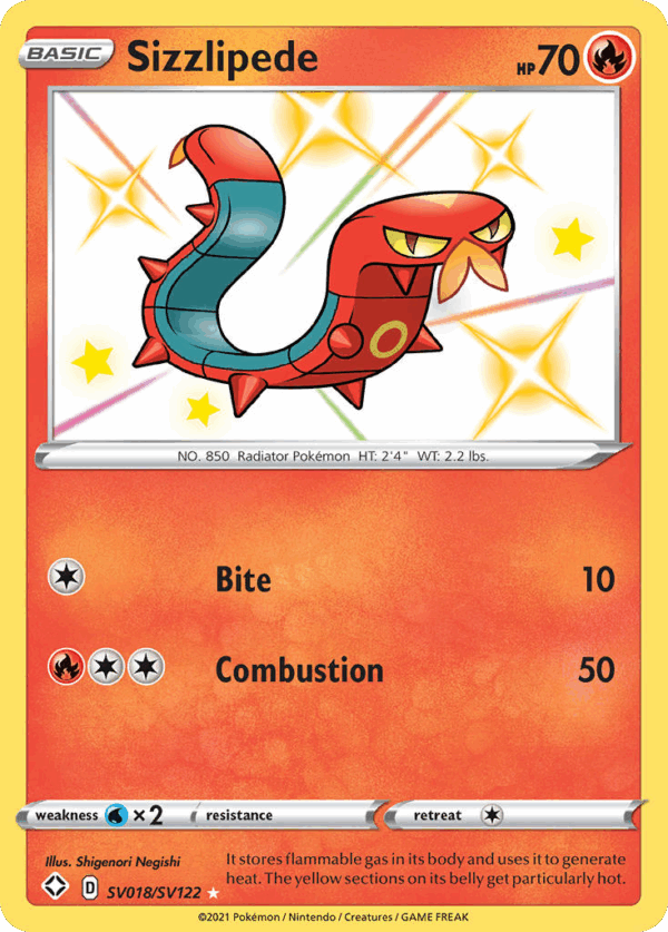 Sizzlipede - Shining Fates Shiny Vault - SV018/122