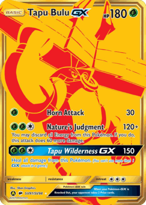 Tapu Bulu-GX - Hidden Fates Shiny Vault - SV91/94