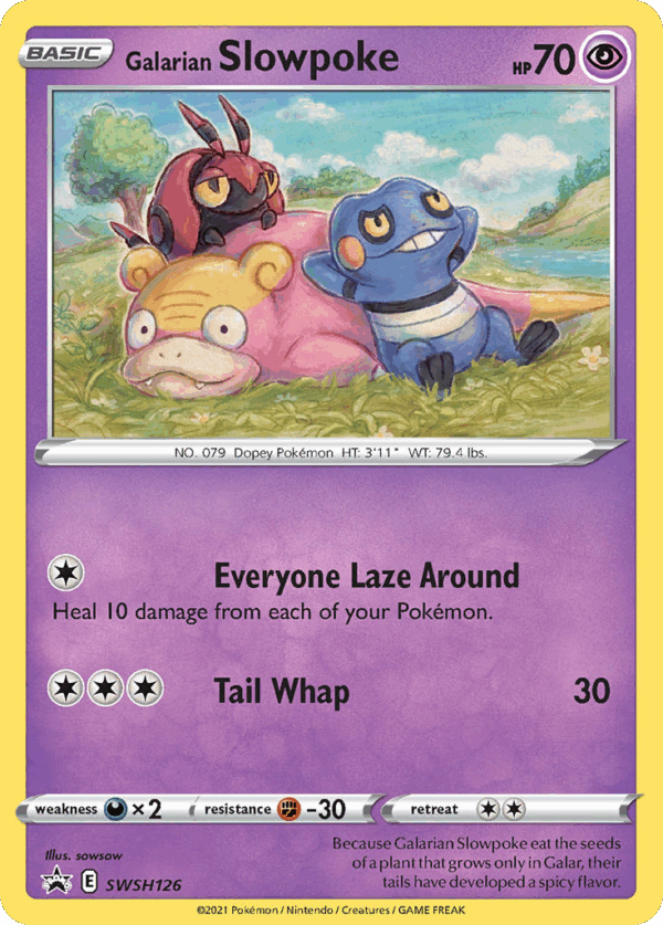 Galarian Slowpoke - SWSH Black Star Promos - SWSH126